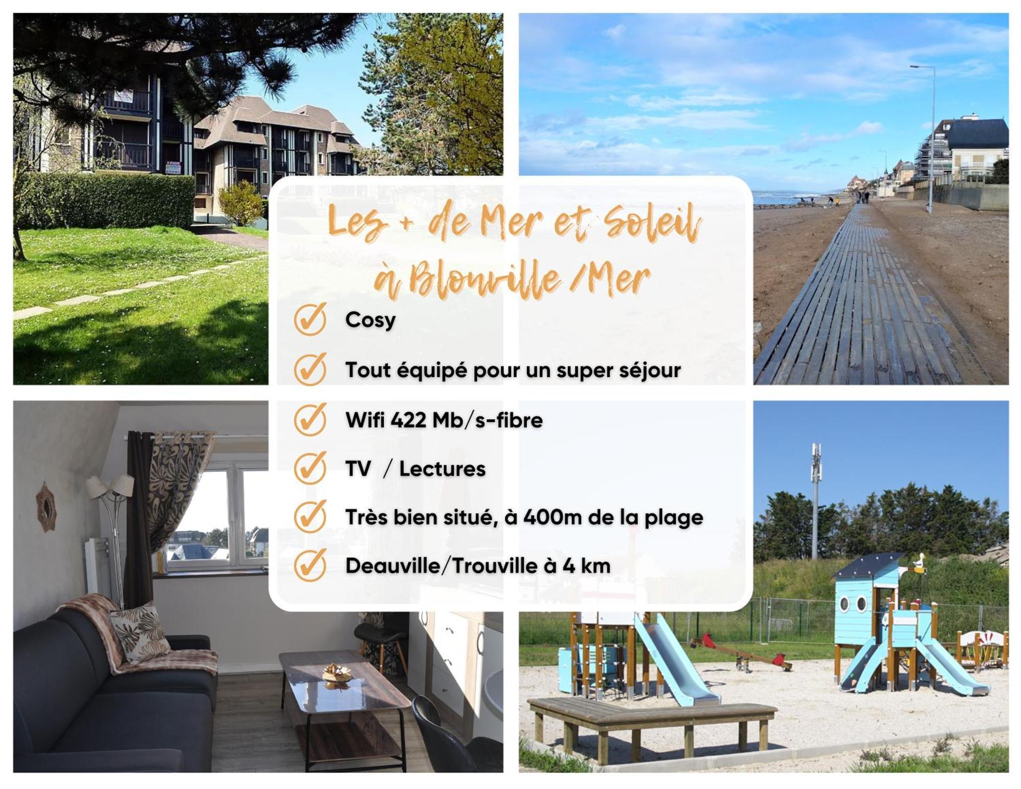 Mer Et Soleil A Blonville Sur Mer/ Deauville מראה חיצוני תמונה